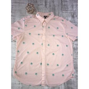 CITY STREETS Pink Button Down Shirt